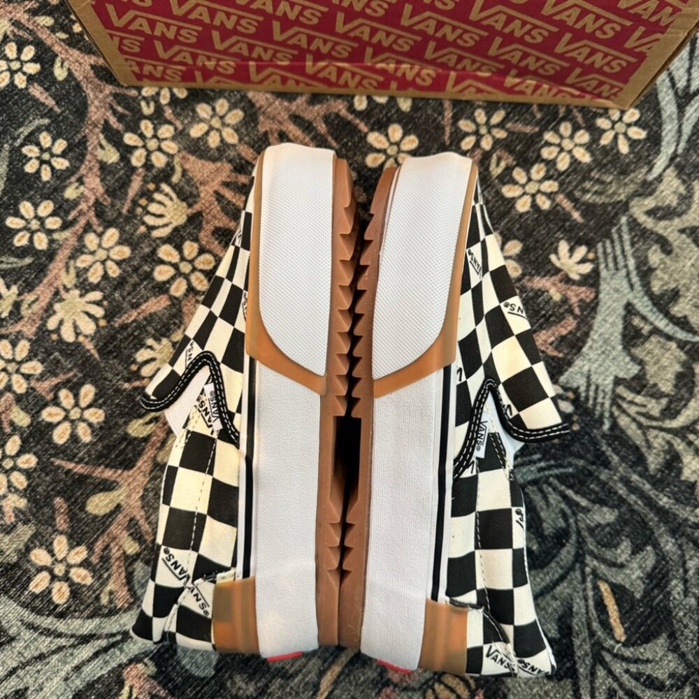 VANS Slip-On Canvas Checkerboard Shoes - Picture 2 of 7